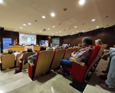 Un momento del acto de clñausura del curso de la UEZ en el Campus de Huesca 