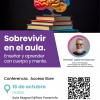 Cartel conferencia &quot;Sobrevivir en el aula&quot; 