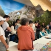 Estudiantes de Turismo del Campus de Huesca en una visita a Alquézar 