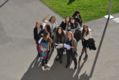 Estudiantes de Turismo en el Campus de Huesca 